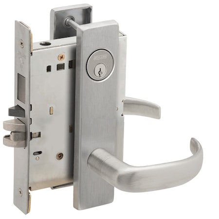 Schlage Entrance Mortise Lock with Deadbolt, 17L Design, Satin Chrome L9453P 17L 626